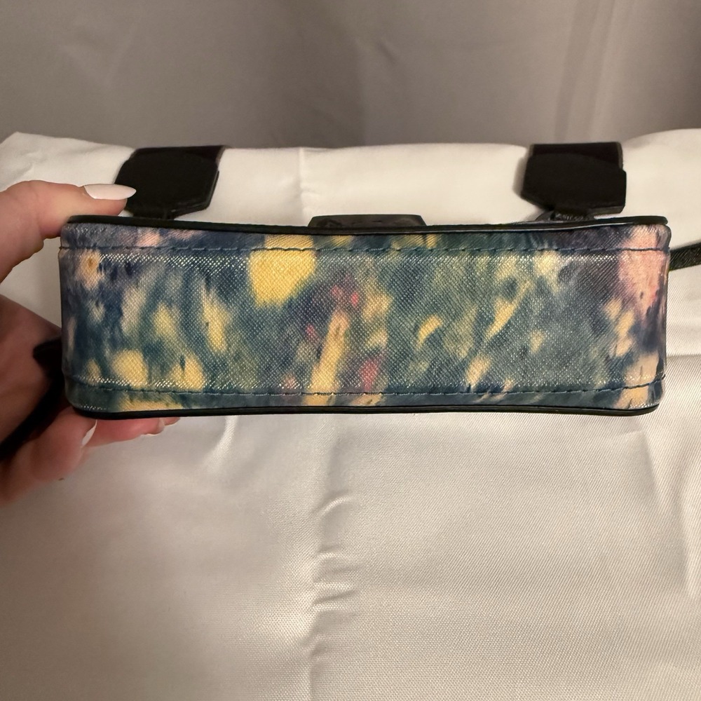 Marc Jacobs Snapshot Crossbody Bag Purse Watercolor Camera Shoulder Tie Dye Blue - Picture 2 of 16
